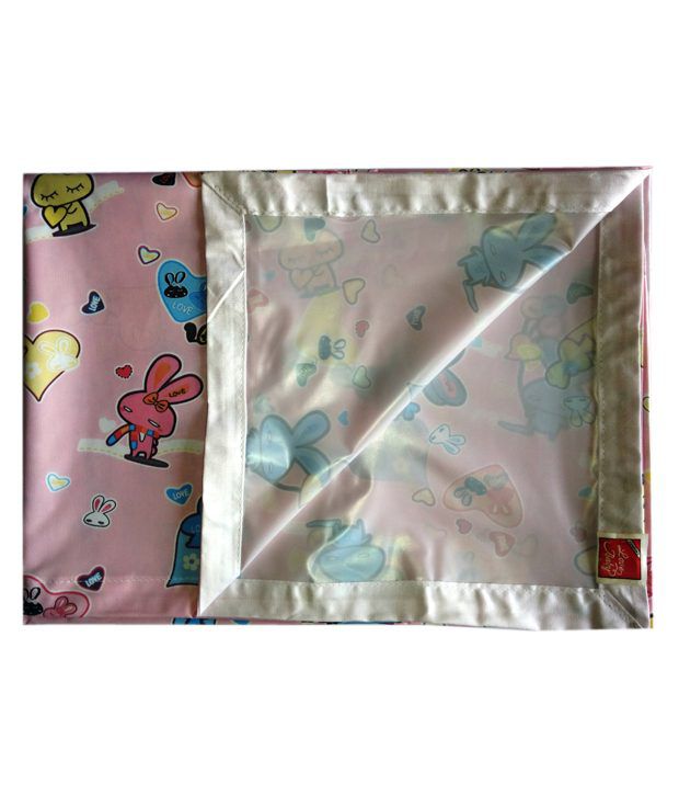 Love Baby Soft Plastic Bed SheetPink Buy Love Baby Soft