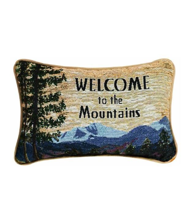 Manual Woodworkers Weavers Welcome To The Mountains Pillow 12 1