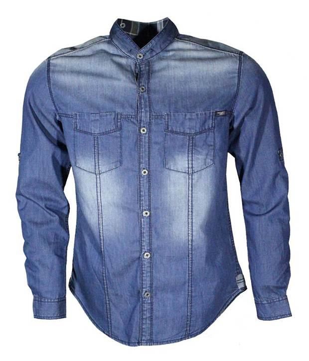 Numero Uno Blue Denim Shirt - Buy 