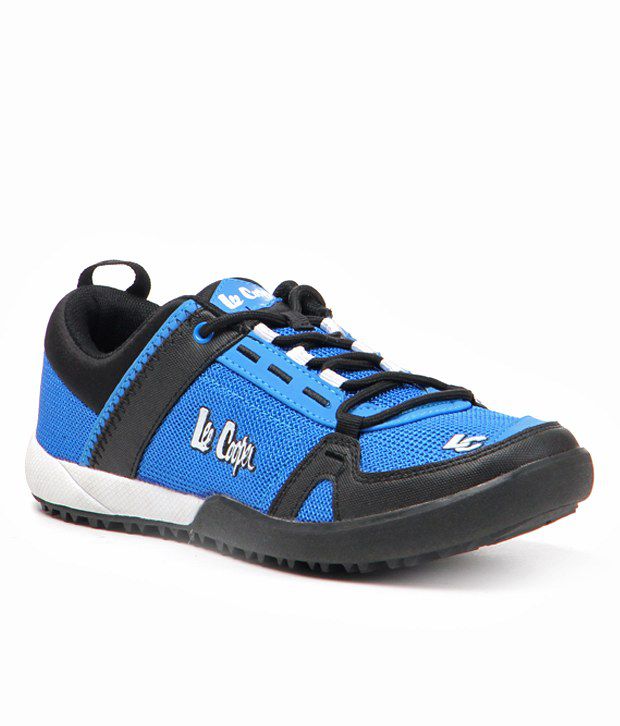 lee cooper black sports shoes