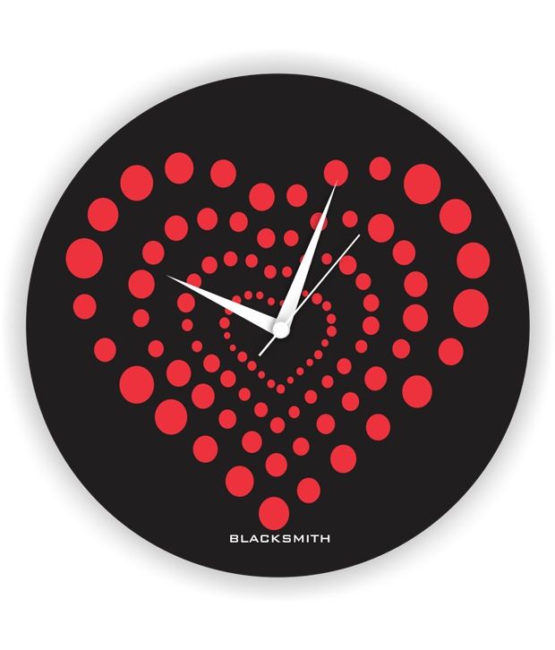 Blacksmith Chic Hearts Wall Clock Buy Blacksmith Chic Hearts Wall
