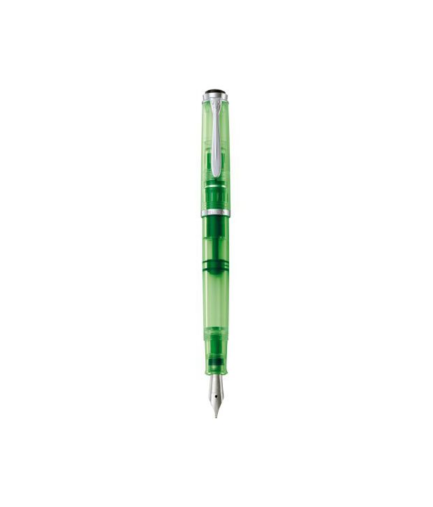     			Pelikan Souveran Highlighter 205 Shiny Green Fountain Pen - Shiny Green, extra broad nib 926949