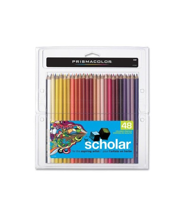 Prismacolor 92807 Scholar Prismacolor Colored Woodcase Pencils, 48 Assorted Colors/Set Buy