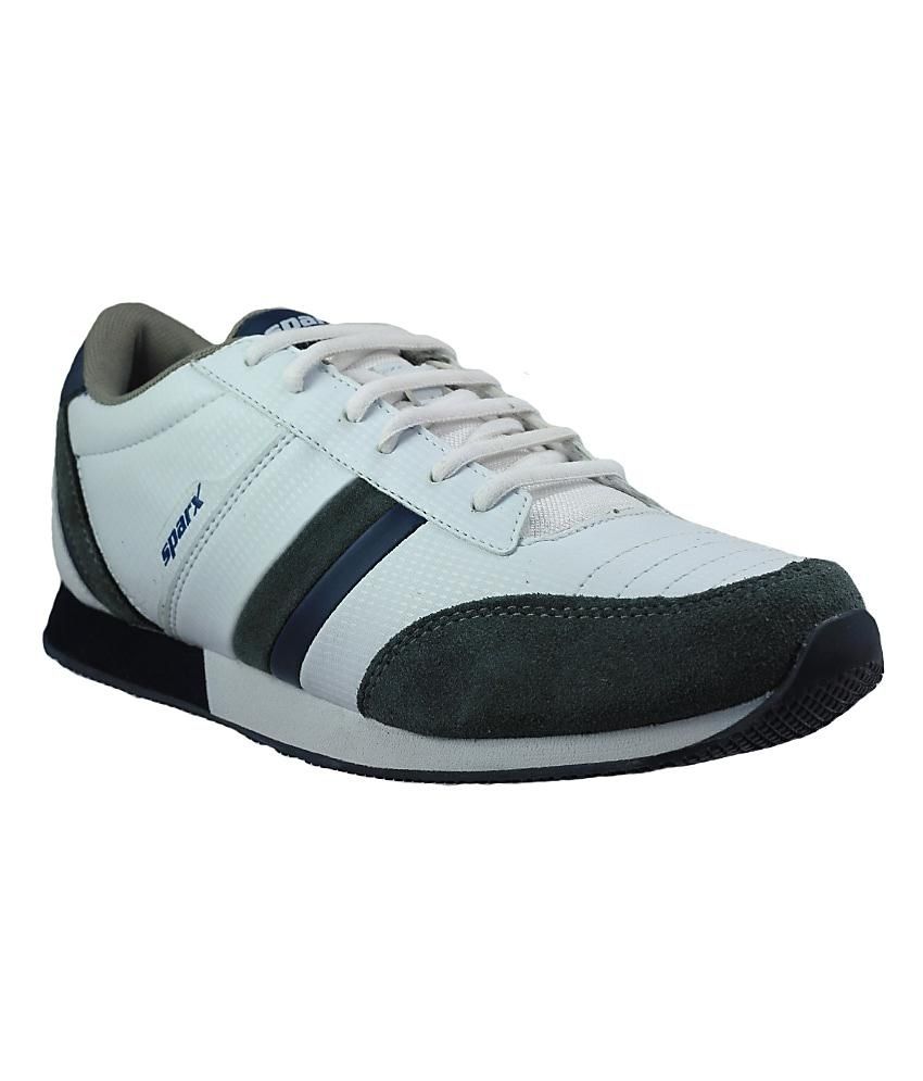 Sparx Grey & White Sports Shoes Price in India- Buy Sparx Grey & White ...