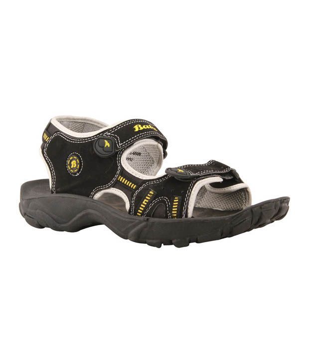 Bata Black Floater Sandals - Buy Bata Black Floater Sandals Online at ...