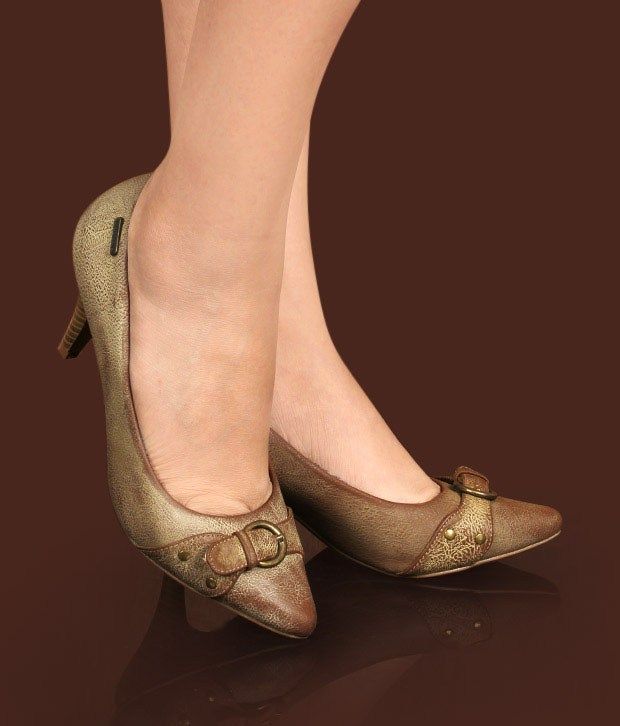 tan pumps with strap