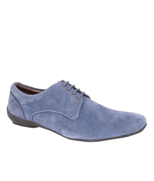 Urban Woods Prominent Blue Derby Shoes - Buy Urban Woods Prominent Blue ...