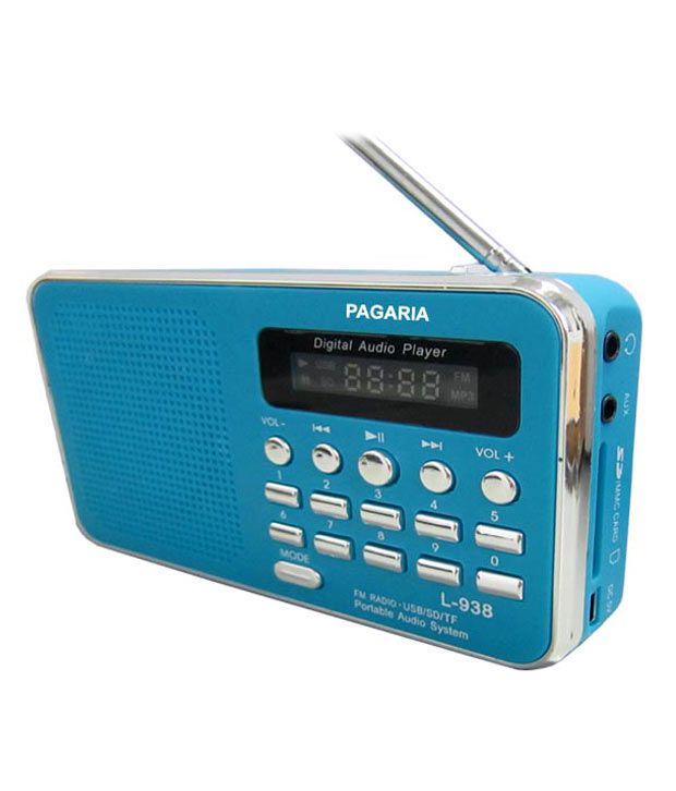     			Pagaria Digital Usb Fm Radio  Player (Blue)