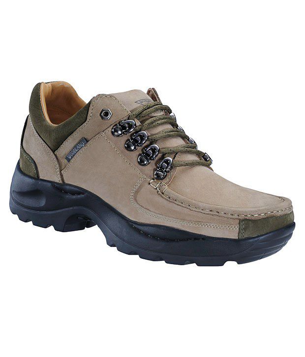 Woodland Khaki Outdoor Shoes - Buy 