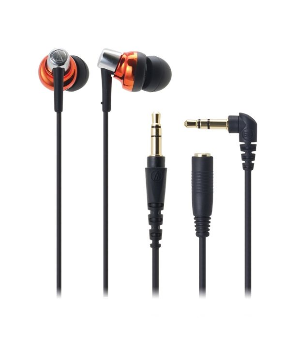 Audio Technica ATHCKM300 In Ear Earphones (Orange) Buy Audio
