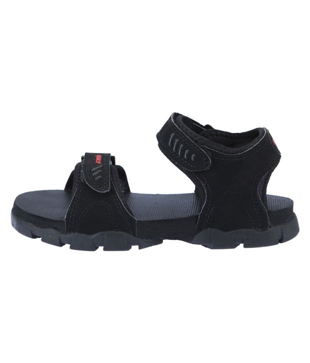 Space Smart Black Sandals Price in 