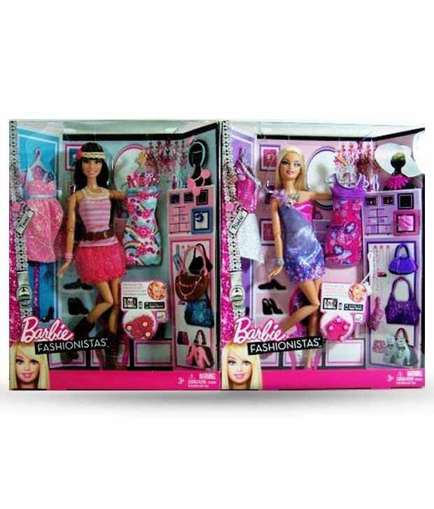 barbie doll wardrobe set