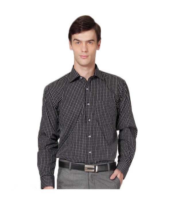 mens smart black shirt