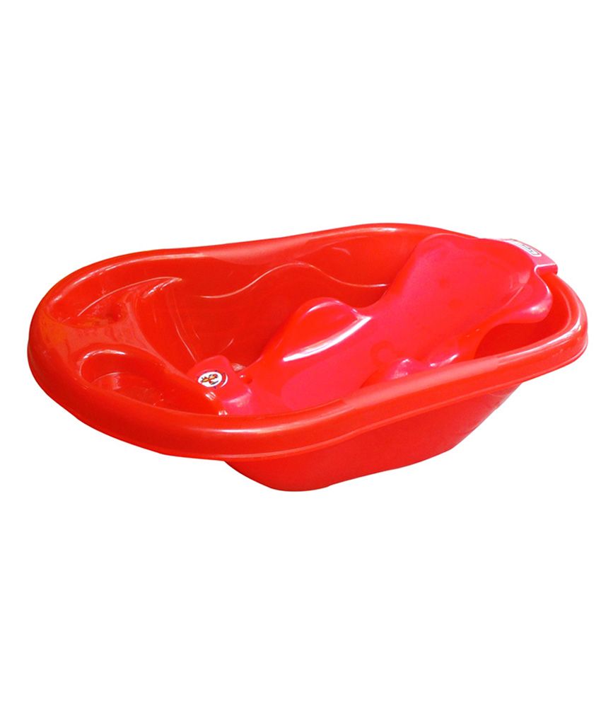 Sunbaby Red Plastic Baby Bath Tub: Buy Sunbaby Red Plastic ...