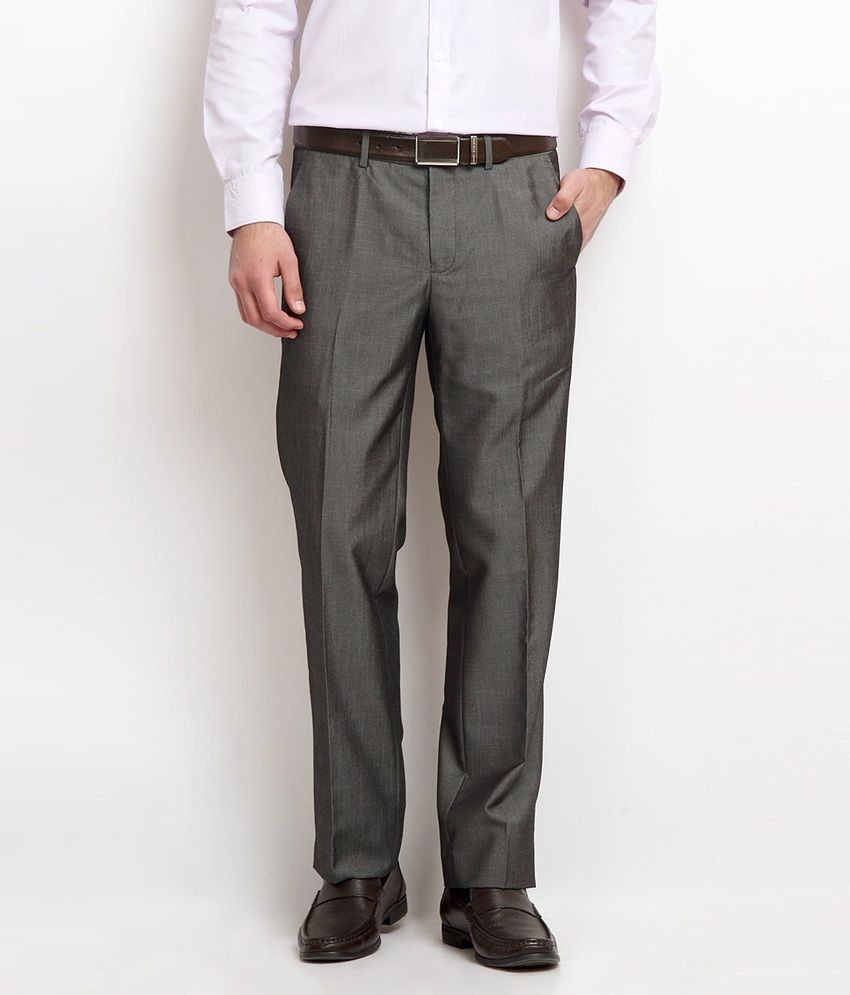 dark grey trouser combination