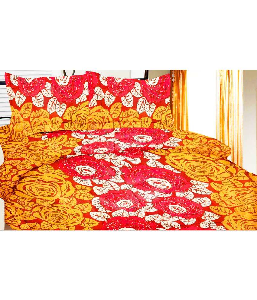 Uber Urban Beautiful Floral Bed Sheet With 2 Pillow Covers Buy Uber