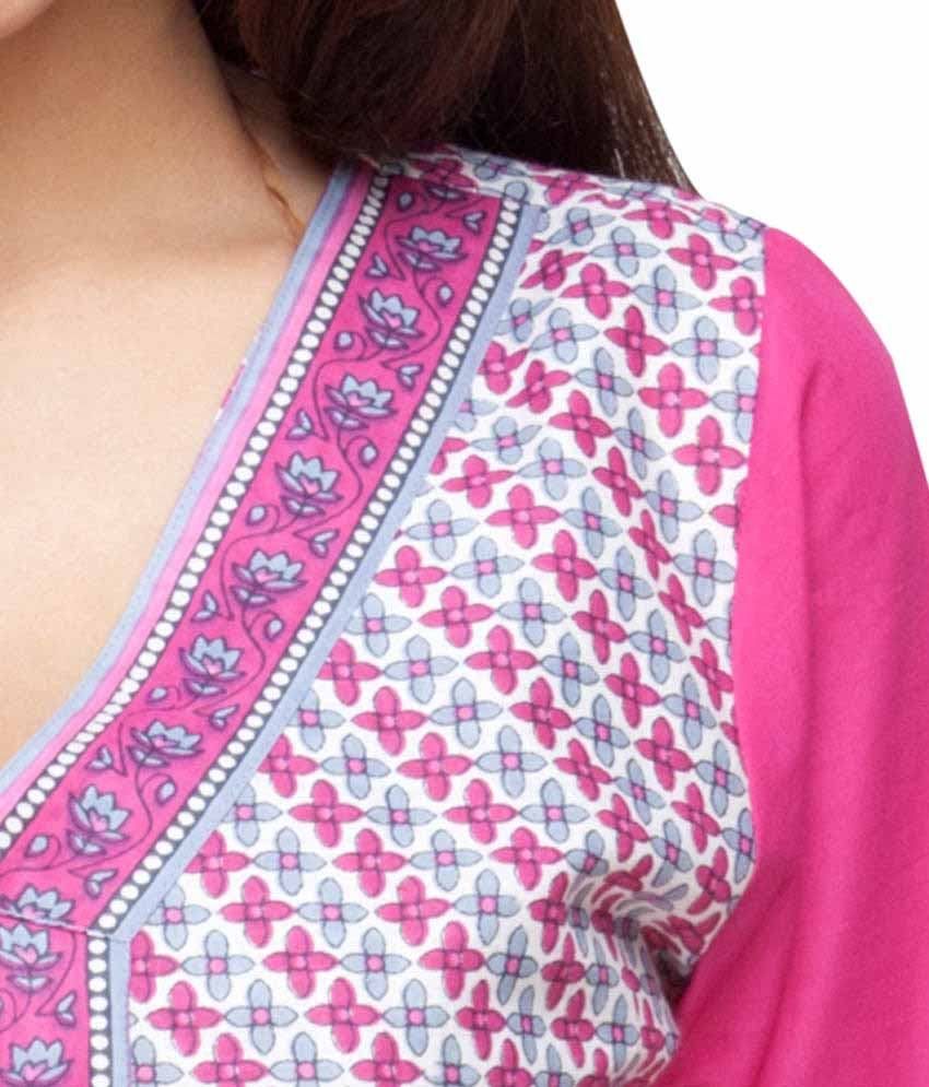 Avishi Designer Pink Kurti - Buy Avishi Designer Pink Kurti Online at ...