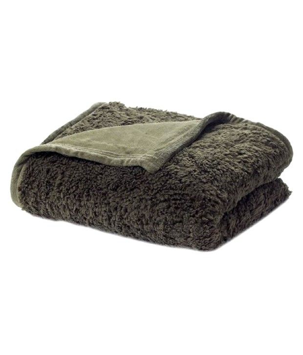 Ellery Gray Plain Plush Blanket Buy Ellery Gray Plain Plush Blanket