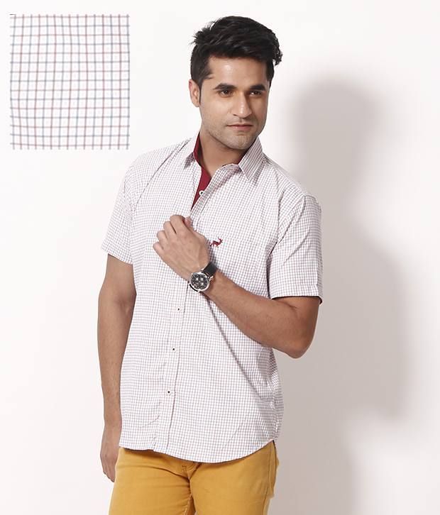 pink checkered shirt mens