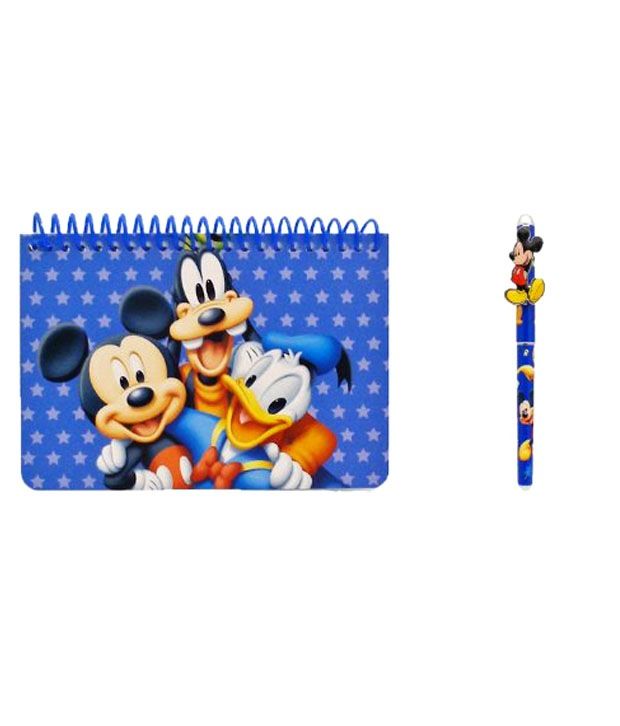 Disney Mickey Mouse and Friend Blue Autograph Book