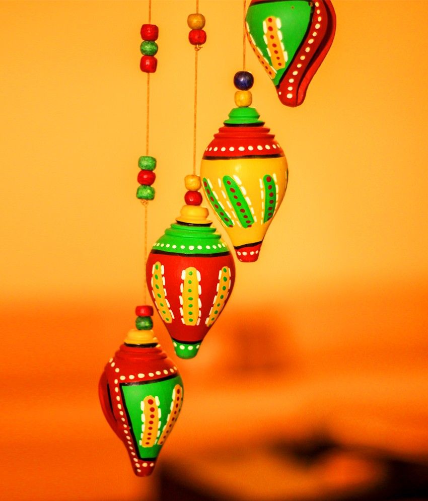 Unravel India Multi Teracotta Wind Chimes Unravel India Multi Teracotta Wind Chimes