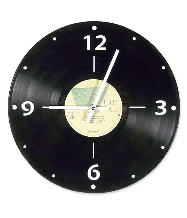 Vinylux Black Vinyl Wall Clocks Buy Vinylux Black Vinyl Wall Clocks at