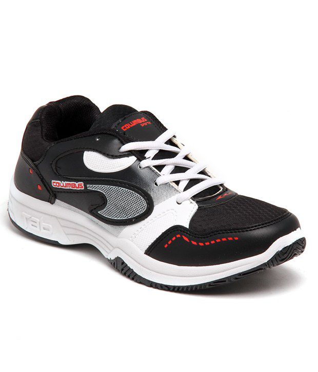 Columbus Black Sport Shoes - Buy Columbus Black Sport Shoes Online at ...