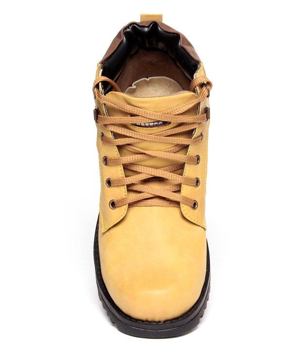 beige hiking boots