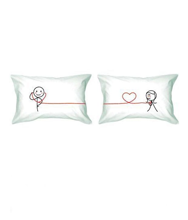 Boldloft Inches My Heart Beats For You Inches Couple Pillowcases