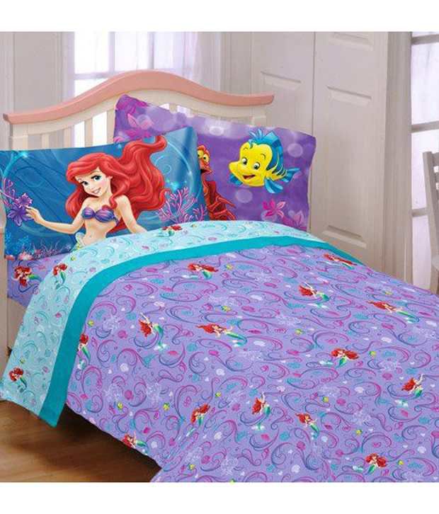 Disney Little Mermaid Shimmer And Gleam, Little Mermaid Bed Sheets Twin