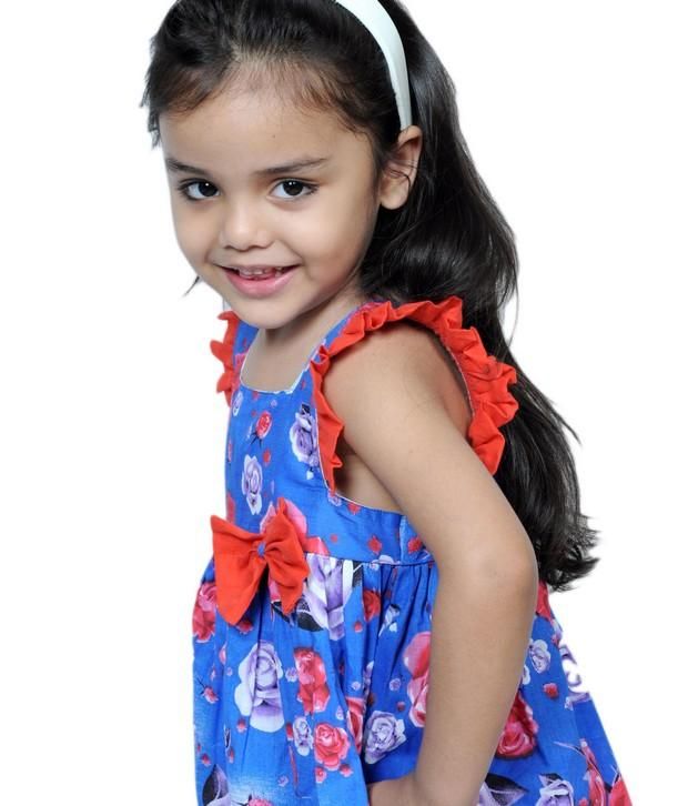 square neck frock design