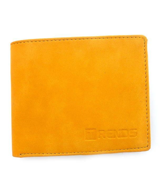 Trends Yellow Leather Formal Men Wallet Buy Online at Low Price in