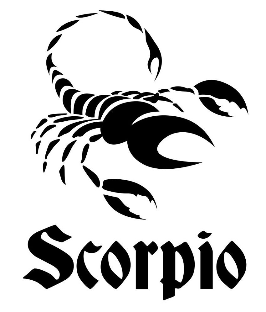 Chipakk Bold Black Scorpio Zodiac Wall Decal - Buy Chipakk Bold Black ...