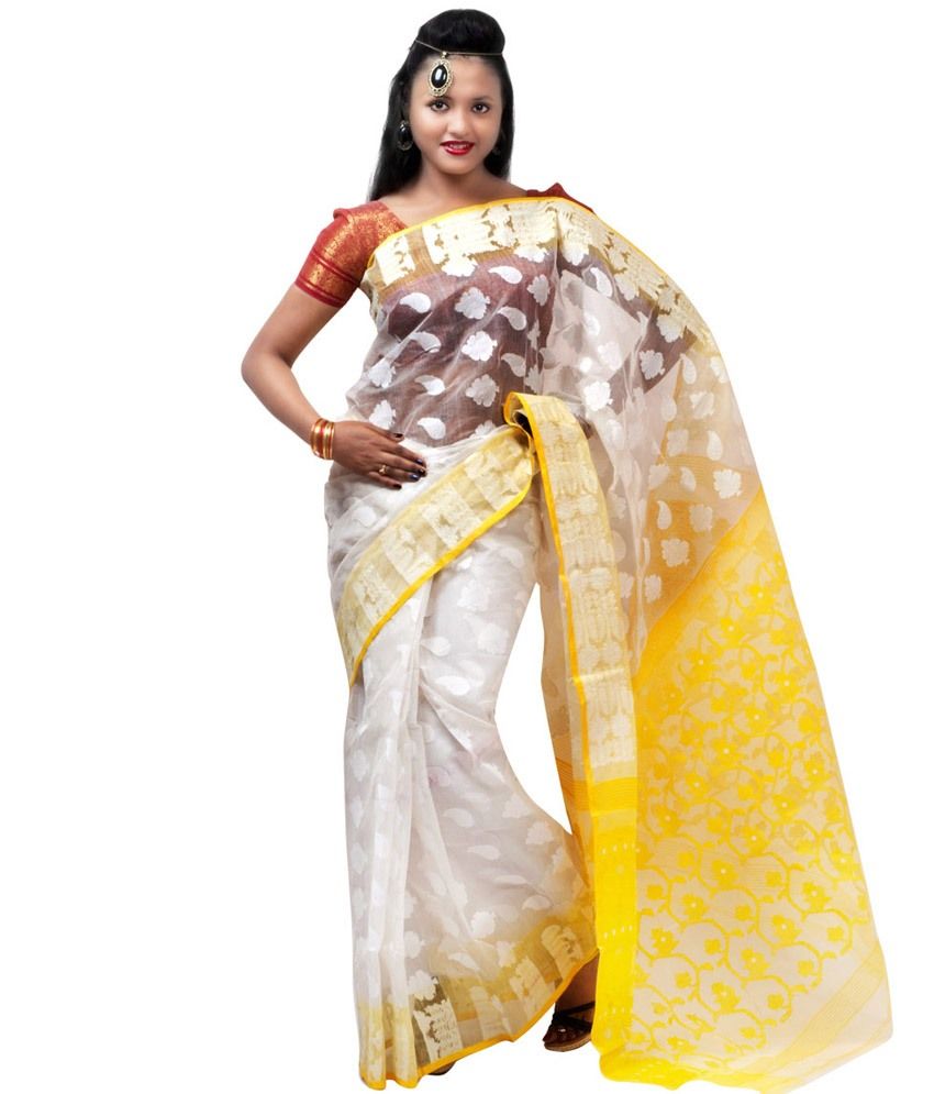 Cotton jamdani saree Clearance