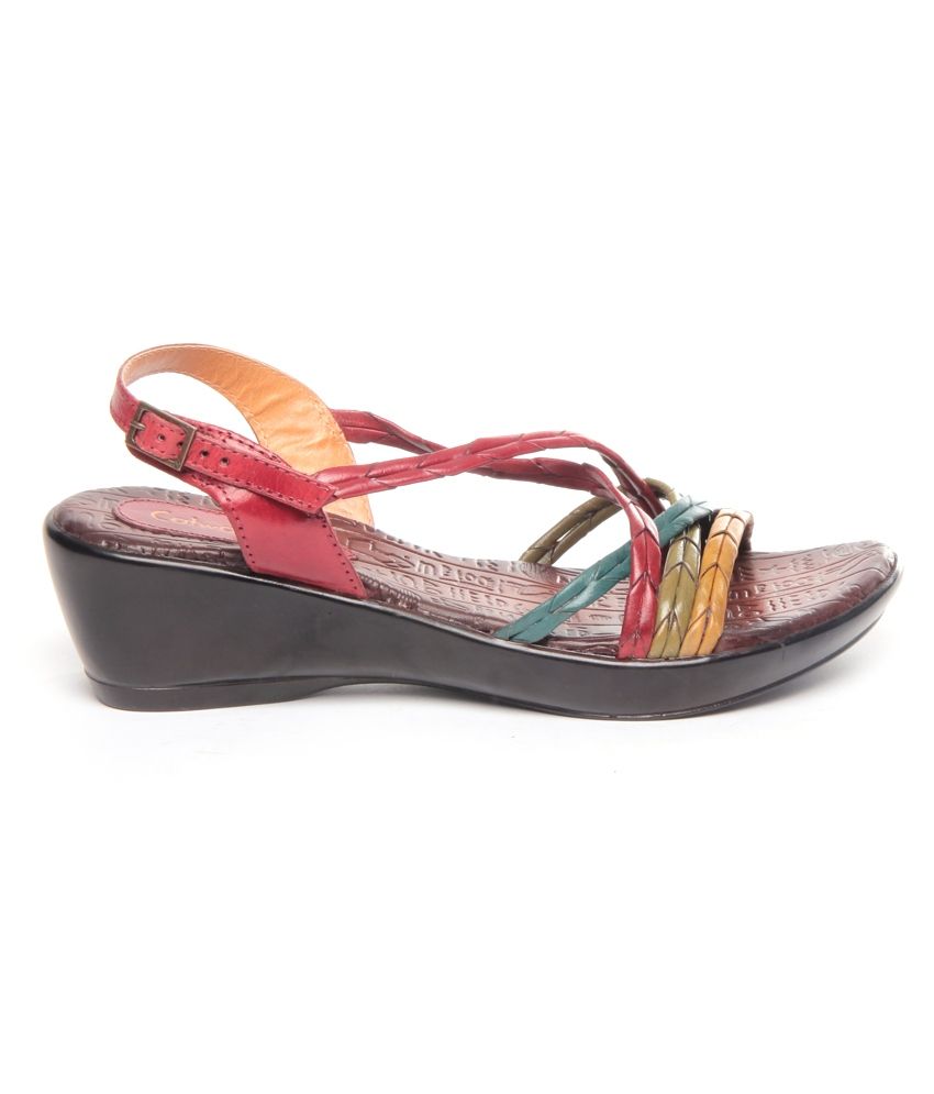 Catwalk Stylish Multicolour Wedges Price in India- Buy Catwalk Stylish Multicolour Wedges Online 