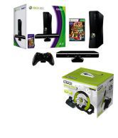 Microsoft Xbox 360 (4GB) Kinect Bundle with Nitho Drive Pro 3 Wheel