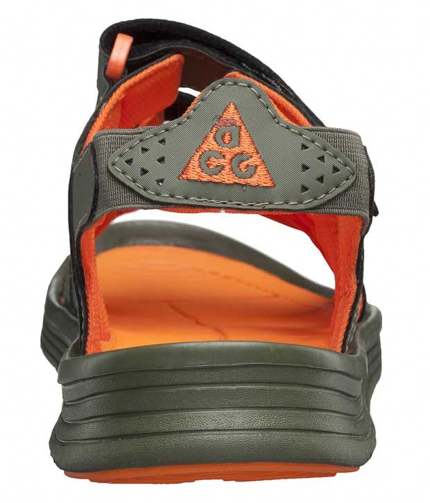 orange nike sandals