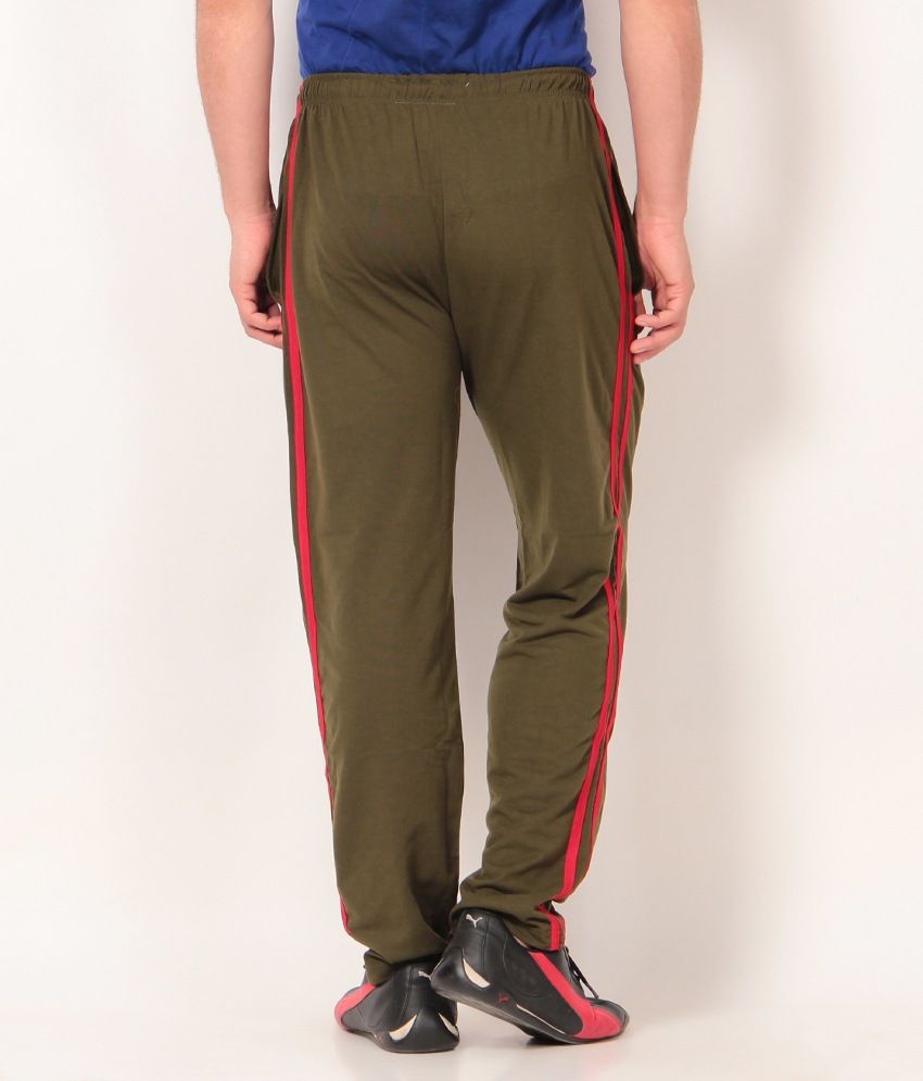 puma olive green track pants