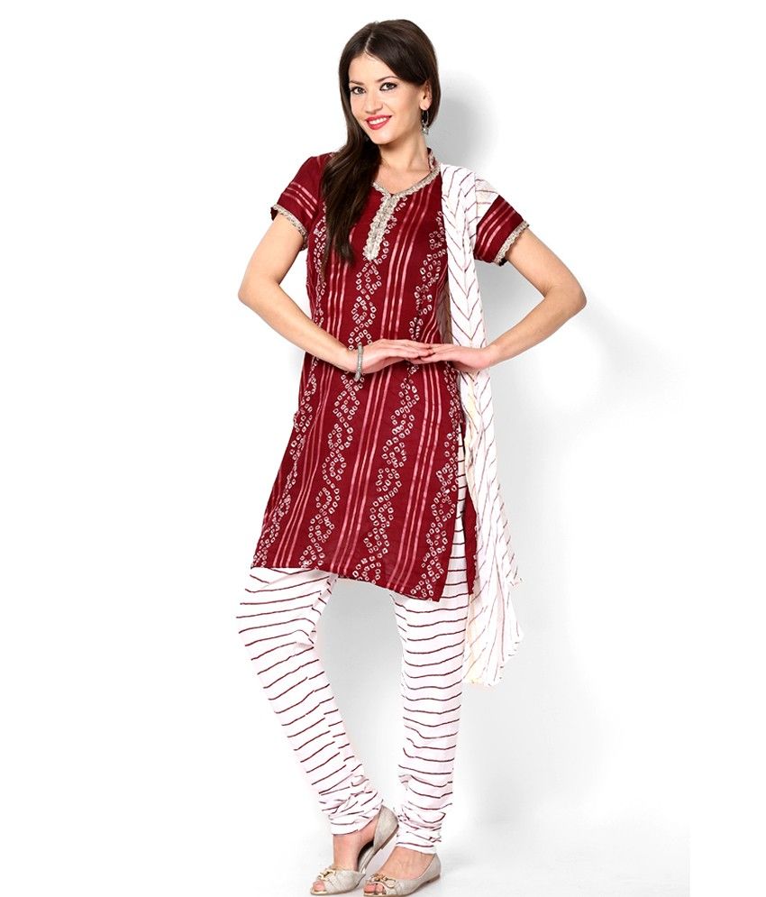 unstitched cotton dress material online