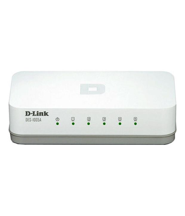 D-Link 5 Ports Unmanaged Network Switch (DES-1005A)