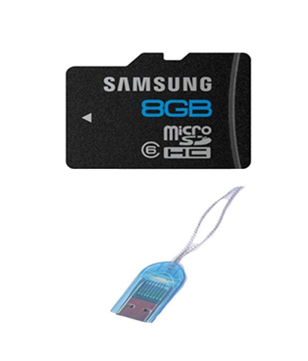 Samsung 8GB Micro SD Card (Class 6) + Free Micro SD Card Reader