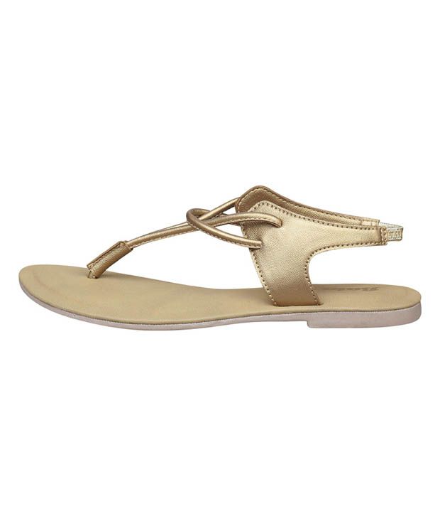 Bata Trendy Golden Sandals Price in India- Buy Bata Trendy Golden ...