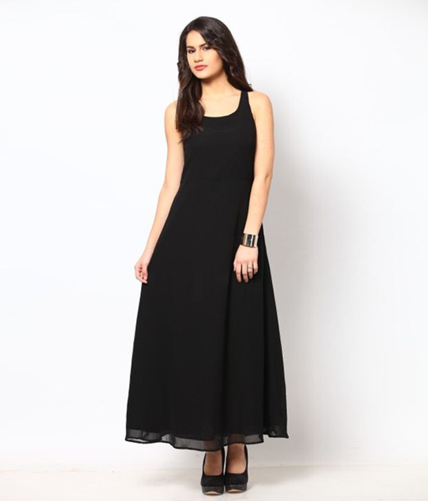 black maxi dress online