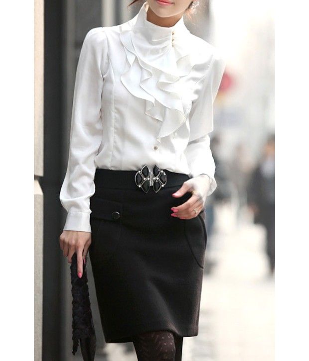 white formal shirt women's
