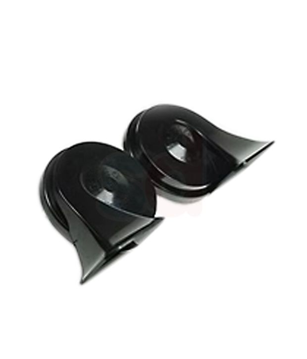 Speedwav Minda Dual Tone Black Trumpet Horn 12V Skoda Type High & Low