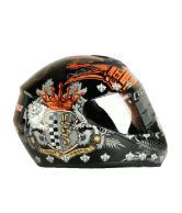 LS2 - Full Face Helmet - FF 350 Crown (Glossy Black Graphics) [Standard : 57 - 59 cms] - ECE Certified