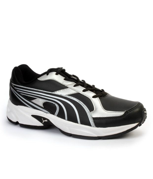 Puma Mike Black & Silver Running Shoes - Buy Puma Mike Black & Silver ...