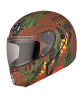 Studds - Full Face Helmet - Ninja 3G Decor FlipUp (D2 Matte Brown) [Extra Large - 60 cms]