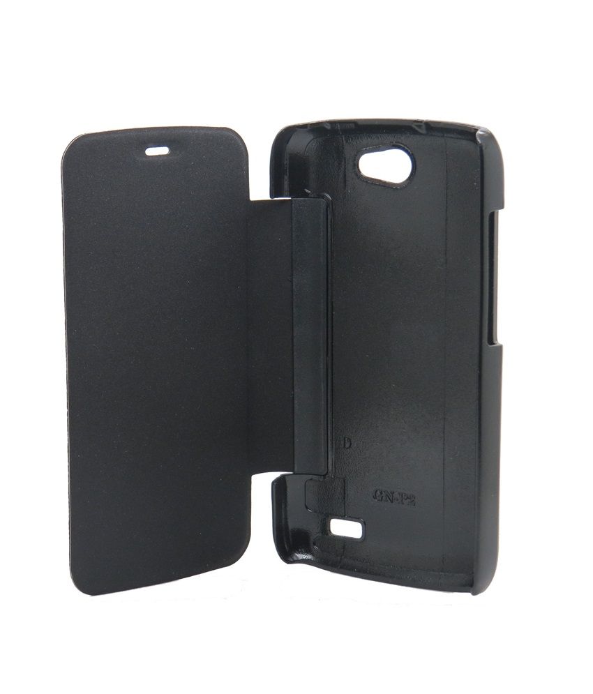 Brawnie Flip Cover for Gionee P3 Black Flip Covers Online at Low
