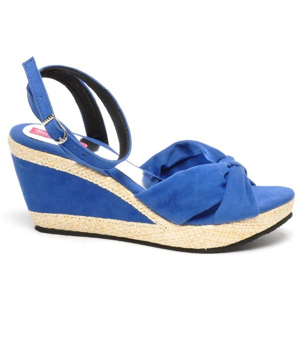 Butterfly Admirable Blue Heeled Sandals Price in India- Buy Butterfly Admirable Blue Heeled 